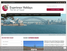 Tablet Screenshot of experienceholidays.co.uk